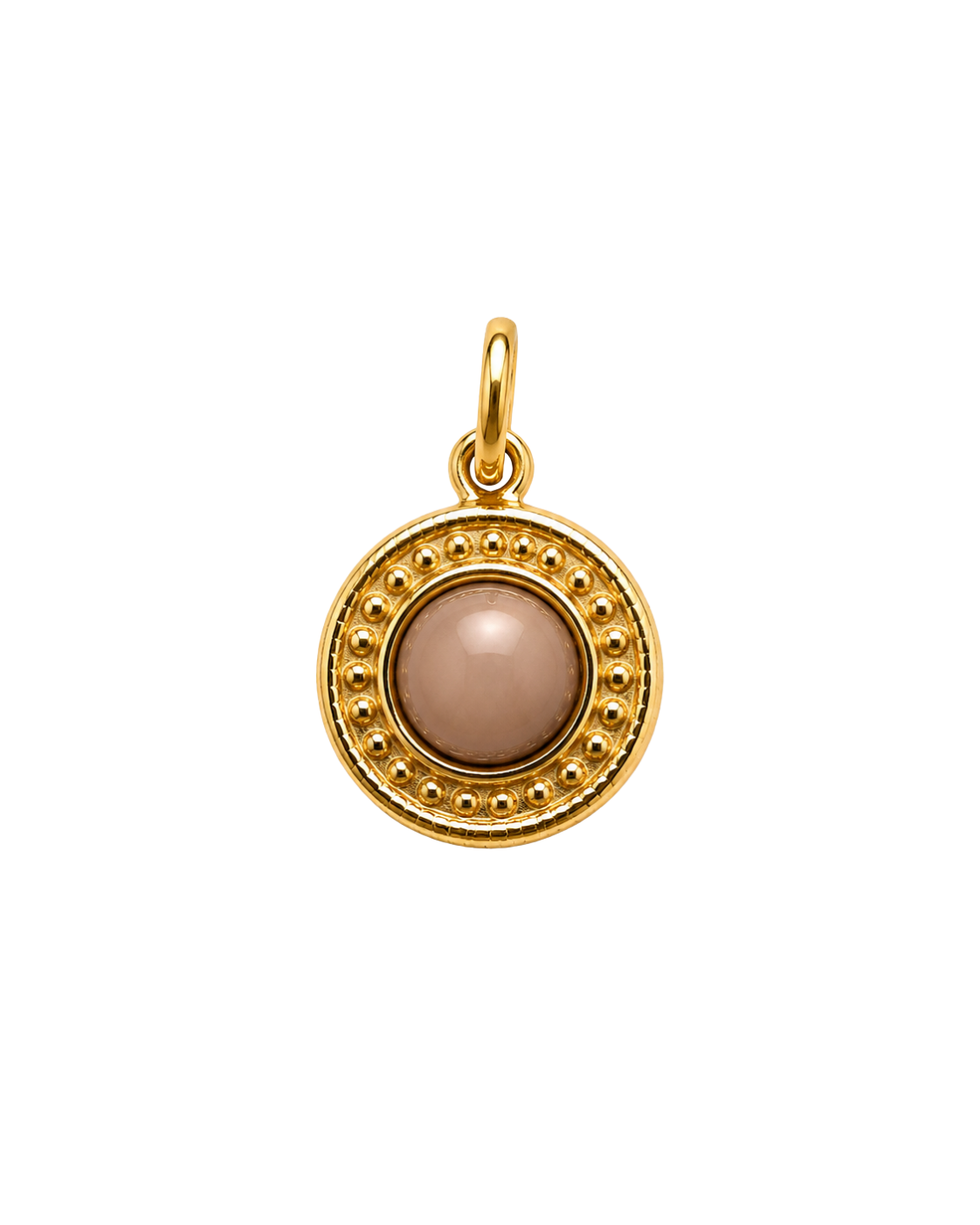 Sunstone Medallion Charm