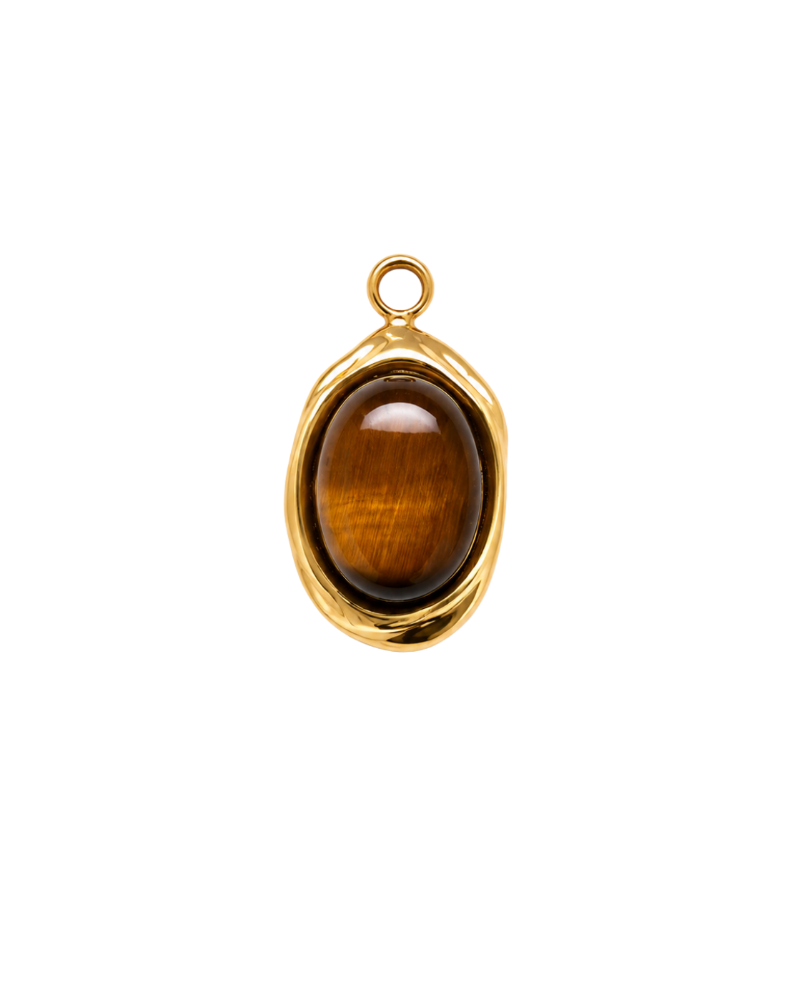 Gemstone Oval Charm