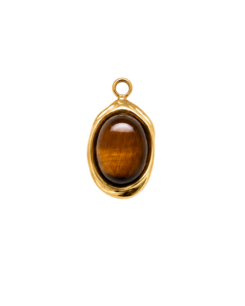 Gemstone Oval Charm