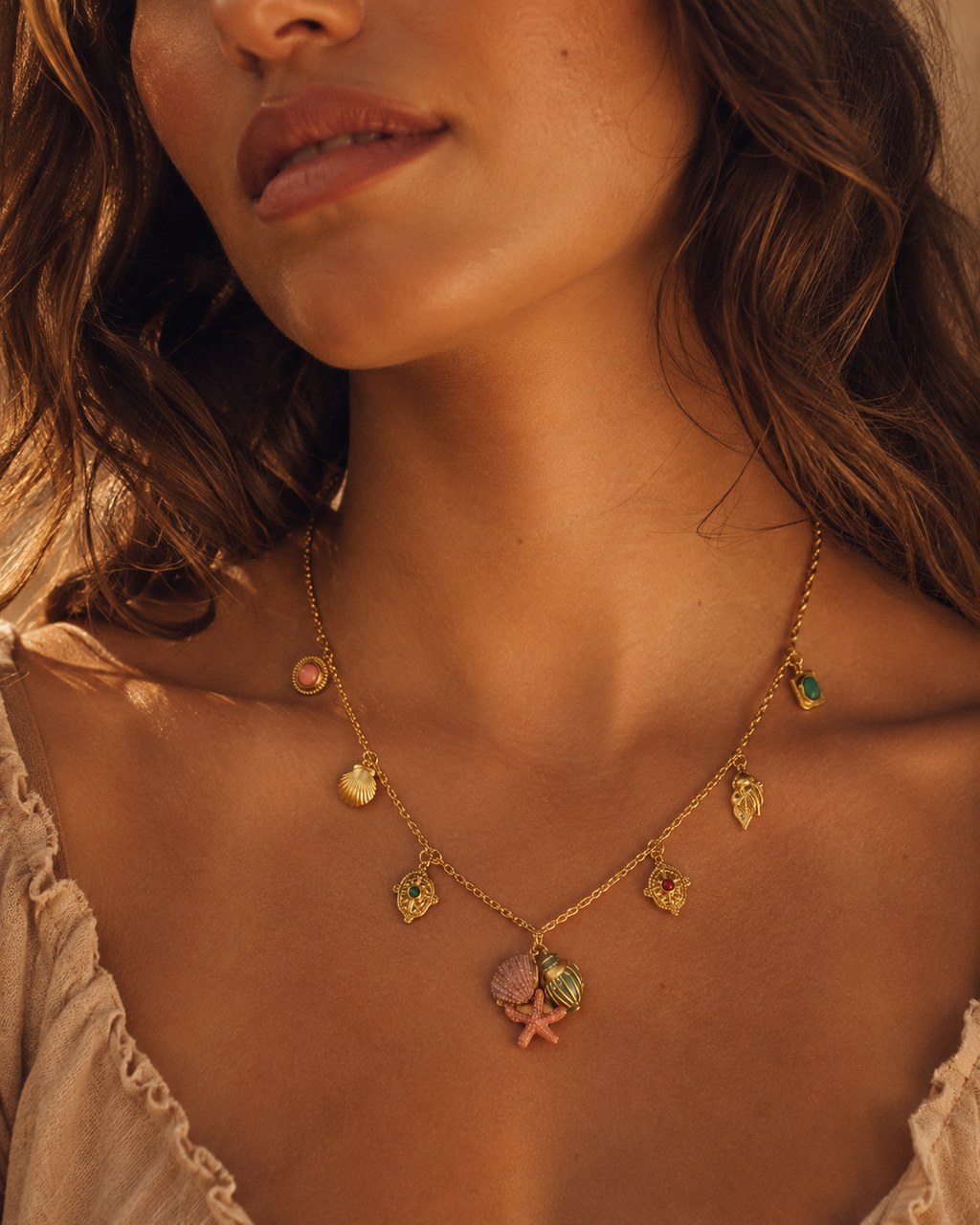 Coraline Charm Necklace