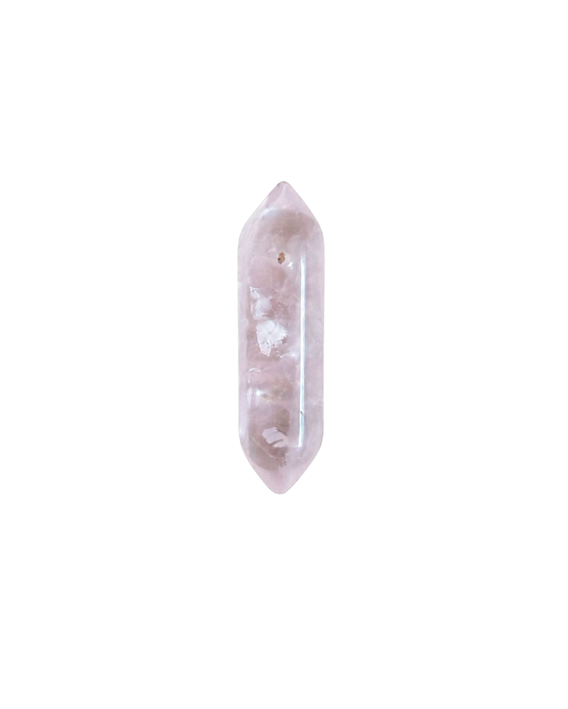 Crystal Point Charm - Rose Quartz natural stone point charm, Her Little Charms