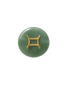 Zodiac Sign Charm - Gemini natural stone zodiac charm, Her Little Charms