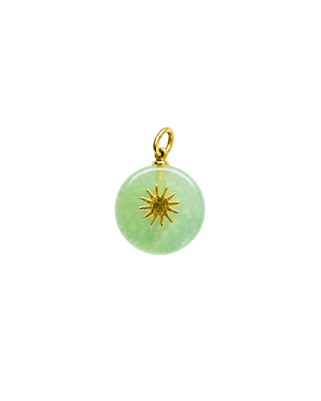 Aventurine Sun Charm
