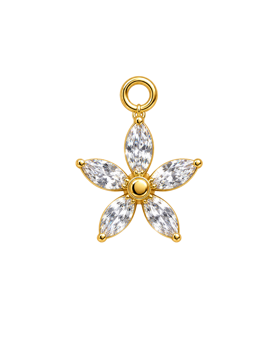 Diamond Flower Charm