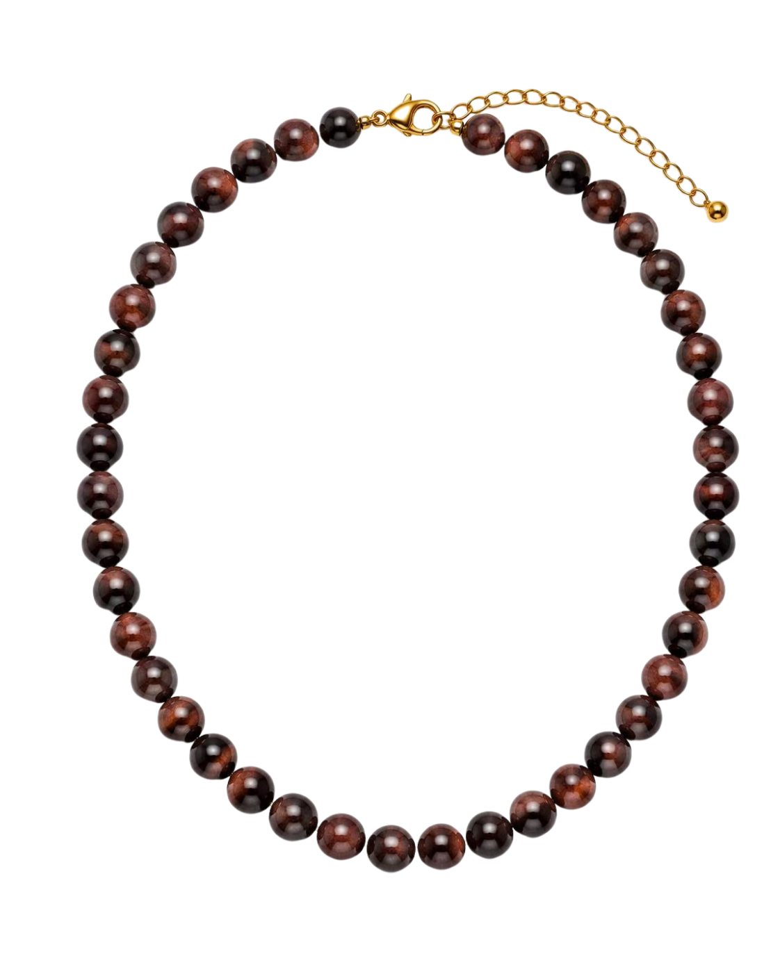 Garnet Wood Necklace