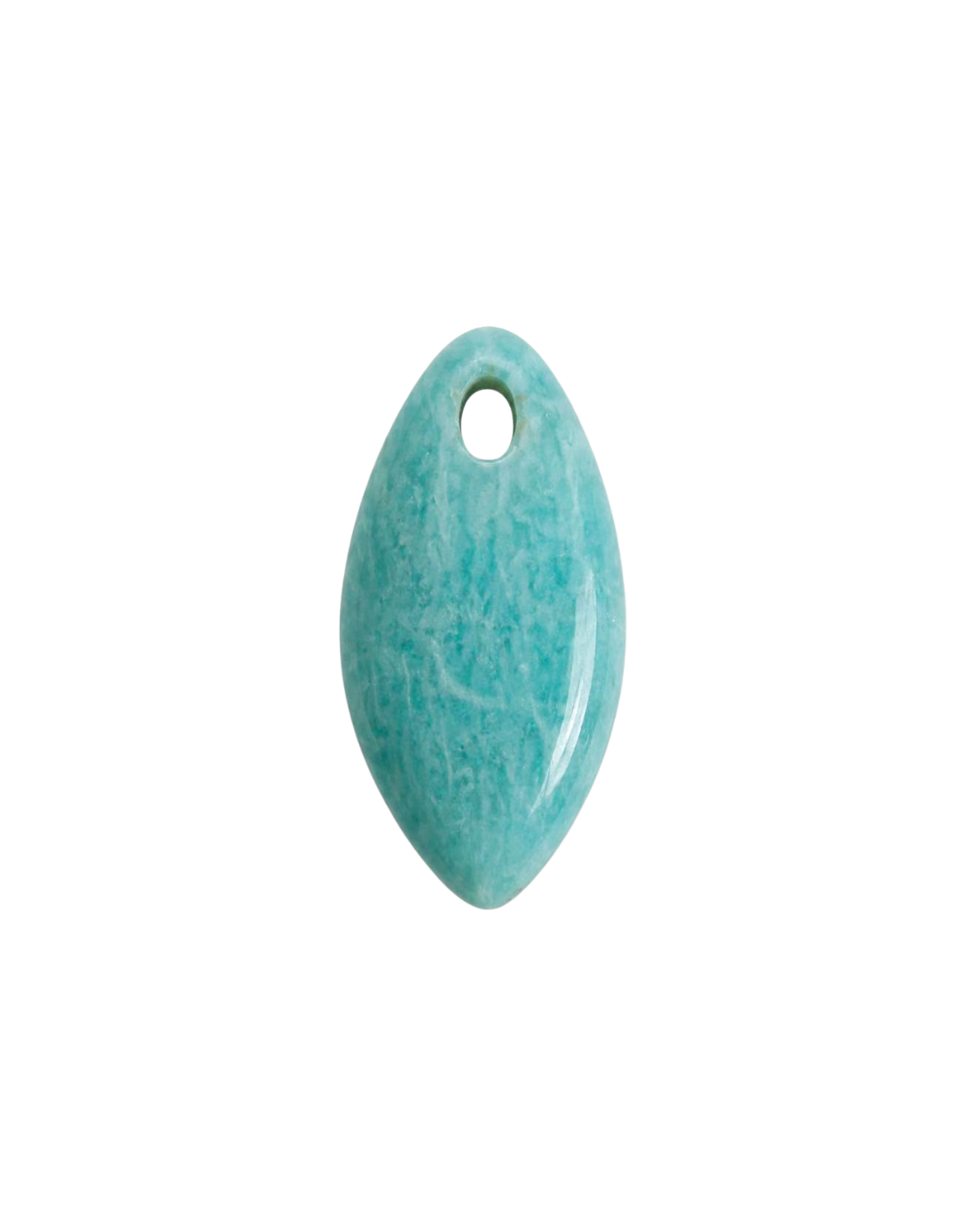 Amazonite Leaf Charm