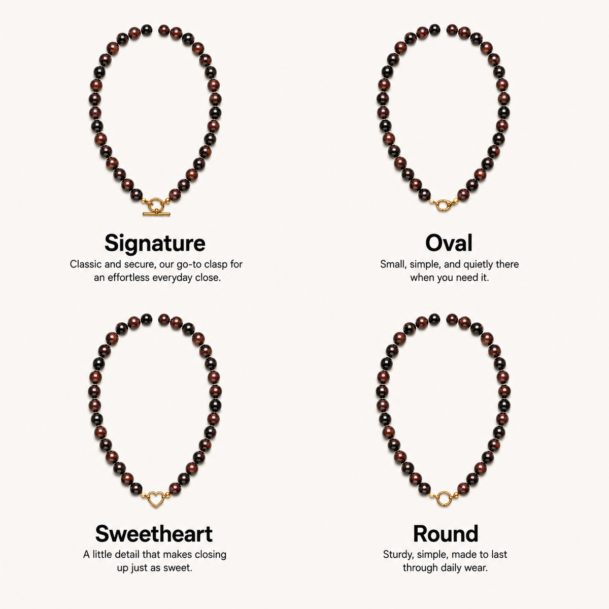 Garnet Wood Necklace
