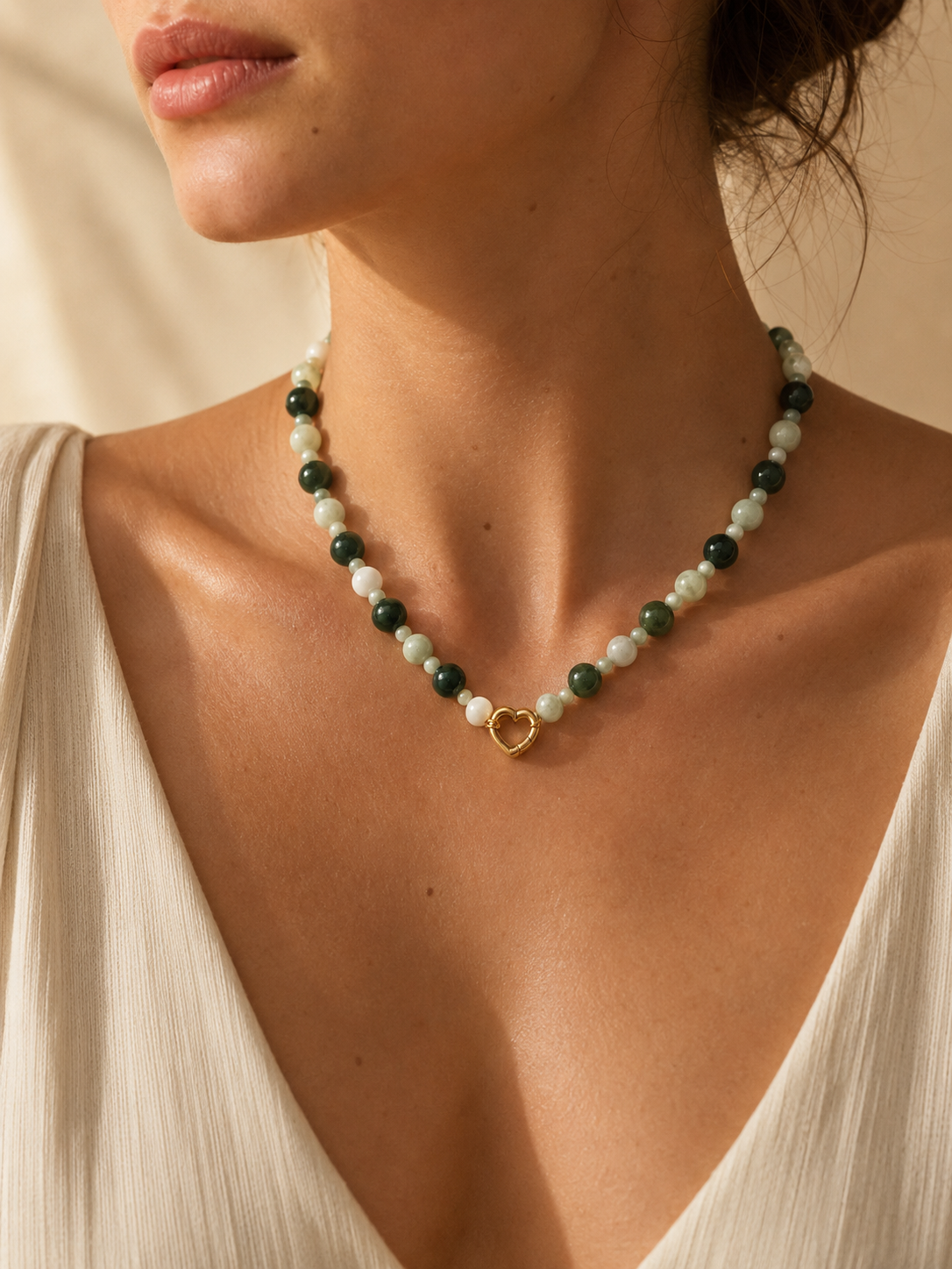 Jade Heart Necklace