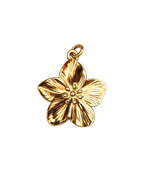Golden Bloom 18k gold-plated floral charm
