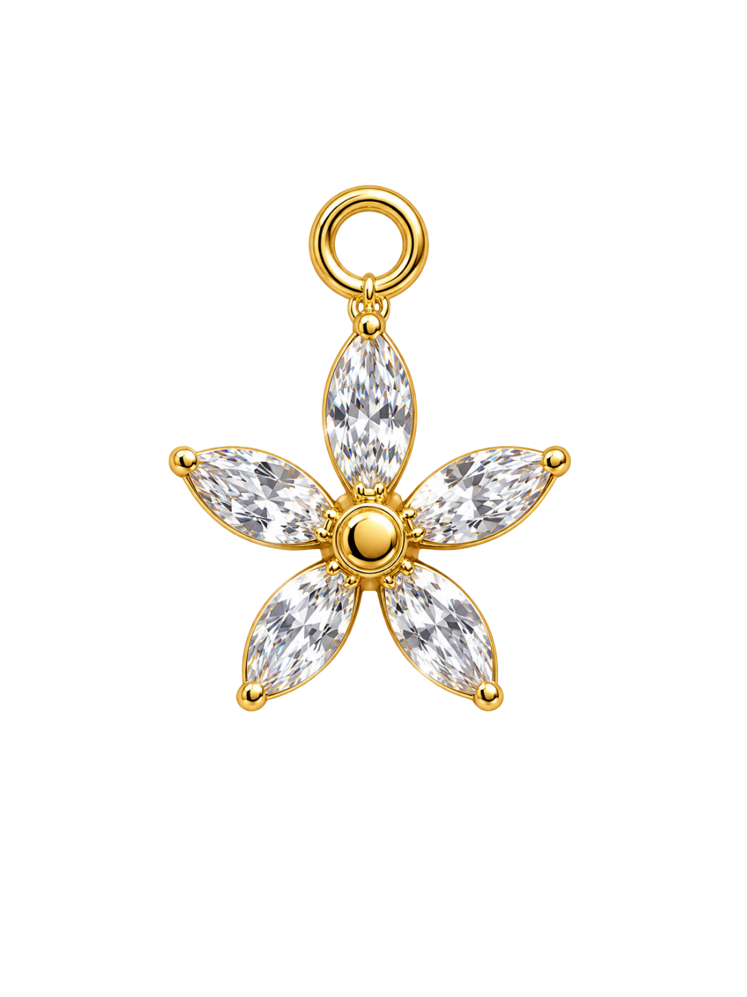 Crystal Daisy Charm