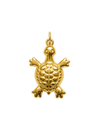Golden Turtle Charm