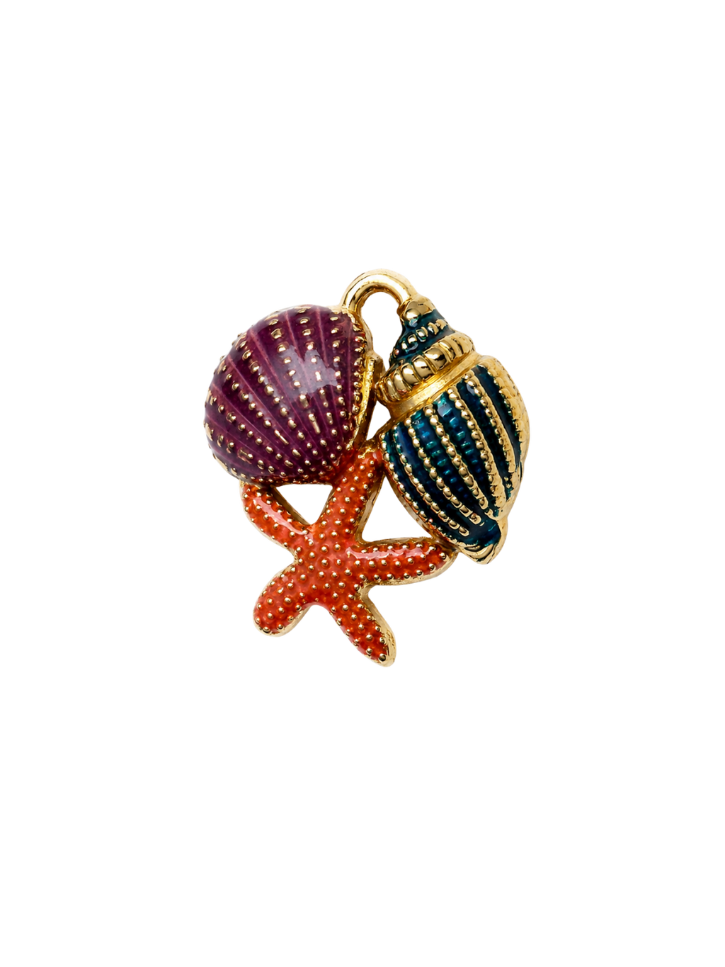 Coastal Charm 18k gold-plated charm for necklaces and bracelets