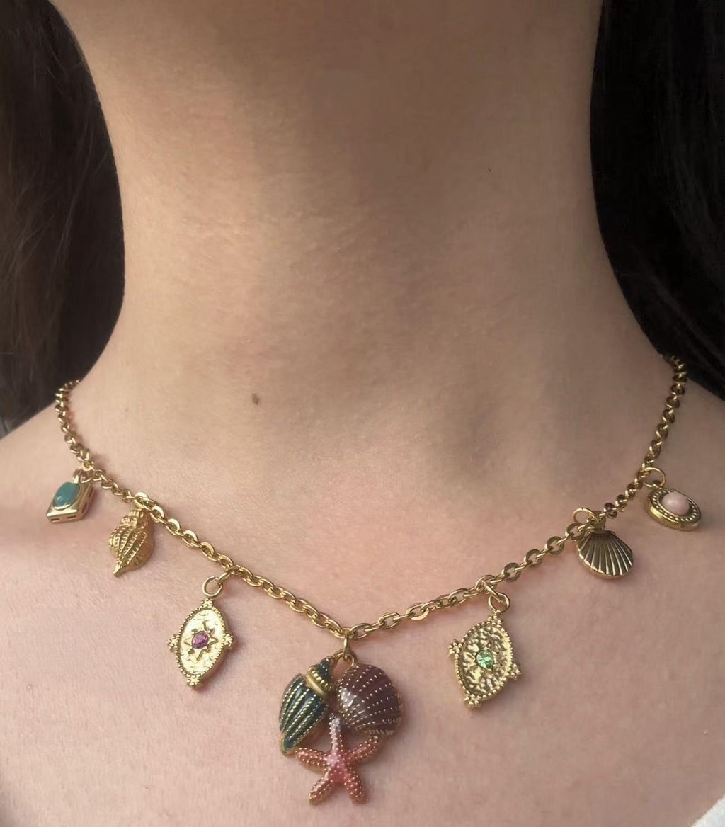 Coraline Charm Necklace
