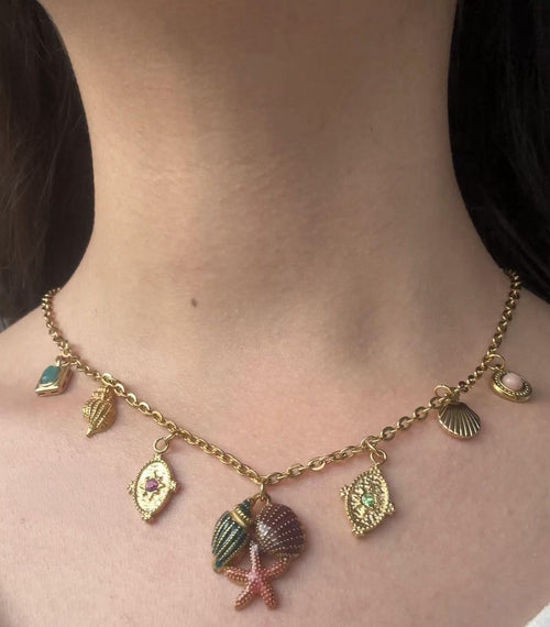 Coraline Charm Necklace