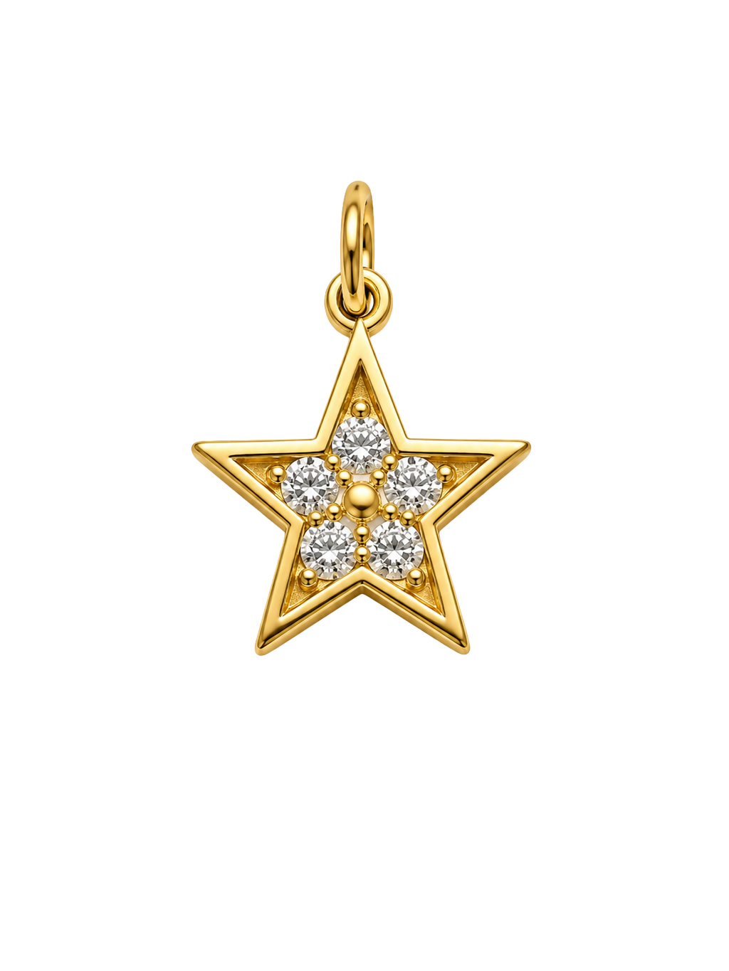 Golden Star Charm