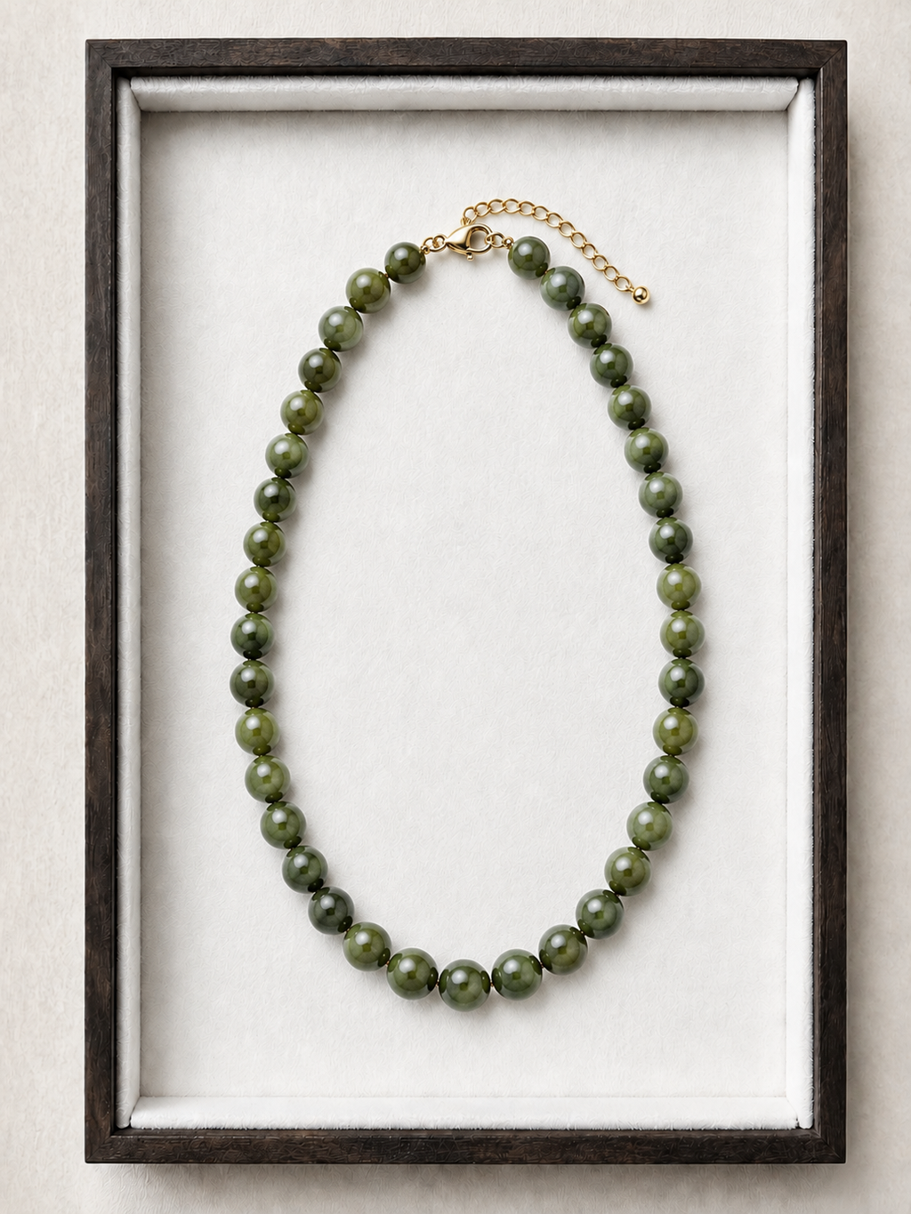 Olive Nephrite Necklace