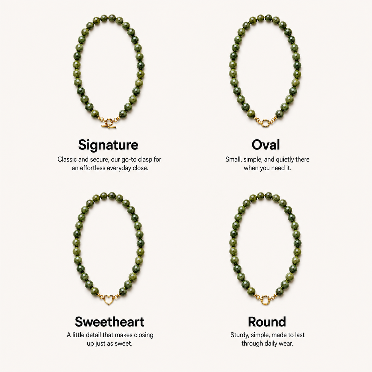 Olive Nephrite Necklace
